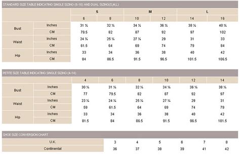 miss selfridge uk size guide.